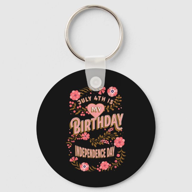 Llavero 4.ª Floral del Día de la Independencia (Anverso)