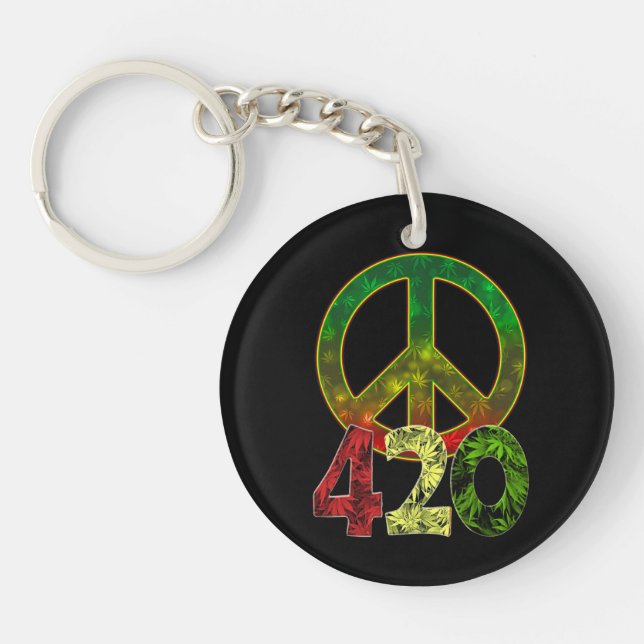 Llavero 4 20 Paz (Frente)