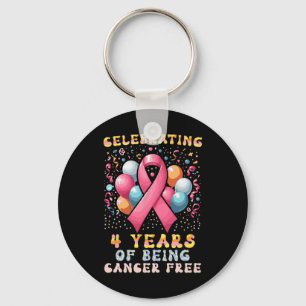 Llavero 4 Años De Ser Cáncer De Mama Libre De Cáncer