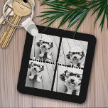 Llavero 4 Collage de fotos - puede cambiar el color de fon<br><div class="desc">¡Usa tus fotos de Instagram cuadradas para obtener los mejores resultados! PARA CAMBIAR EL FONDO - haga clic en el área de diseño personalizar o avanzado, y elija un color en el selector de color. Añade tus fotos e instantáneas favoritas a esta tira de película para un divertido guardián de...</div>