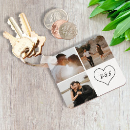 Llavero 4 Collage de Personalizados de fotografía con el c