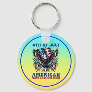 Llavero 4 de julio Águila Americana Sublimación-61001