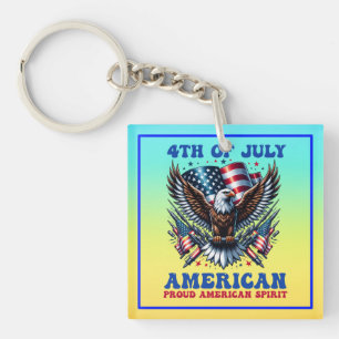 Llavero 4 de Julio Águila Americana Sublimación-61001