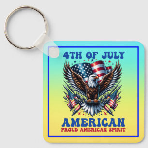 Llavero 4 de Julio Águila Americana Sublimación-61001