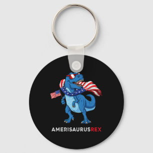 Llavero 4 De Julio Amerisaurus T Rex Dinosaur Niños T