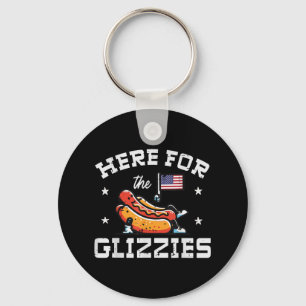 Llavero 4 De Julio Aquí Para Glizzies Hotdog Patriot Men W