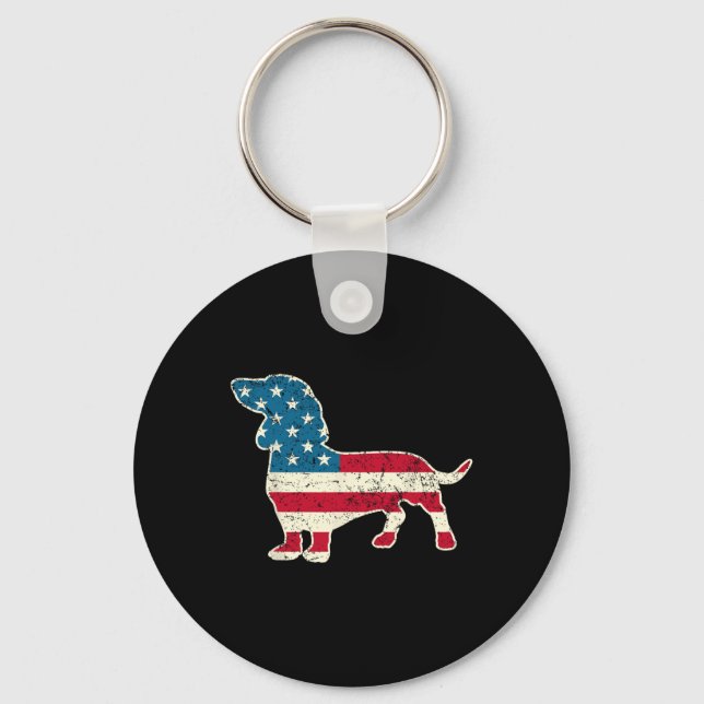 Llavero 4 De Julio Bandera Estadounidense Adora A Los Homb (Anverso)