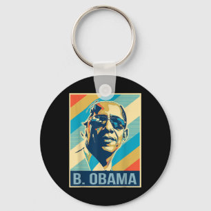 Llavero 4 De Julio Barack Obama Presidente Retro Patriótic