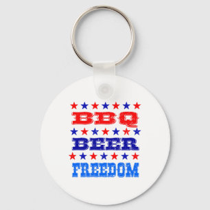 Llavero 4 de julio Bbq Beer Freedom Shirt America Orgullos
