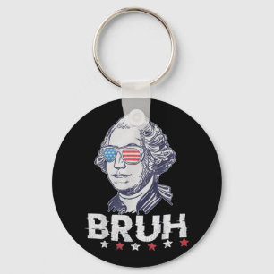 Llavero 4 De Julio De 2024 George Washington Bruh. 1
