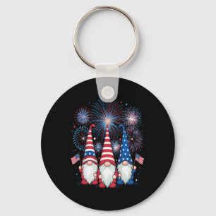 Llavero 4 De Julio De 2024 Patriotic Gnomes Funny U