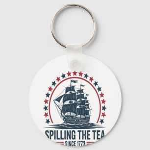 Llavero 4 De Julio Derramando El Té Desde 1773 Cuarto De