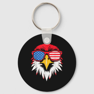Llavero 4 De Julio Eeuu Patriotic Eagle Hombres De Bandera