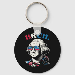 Llavero 4 De Julio George Washington Bruh Usa Meme Men Wo