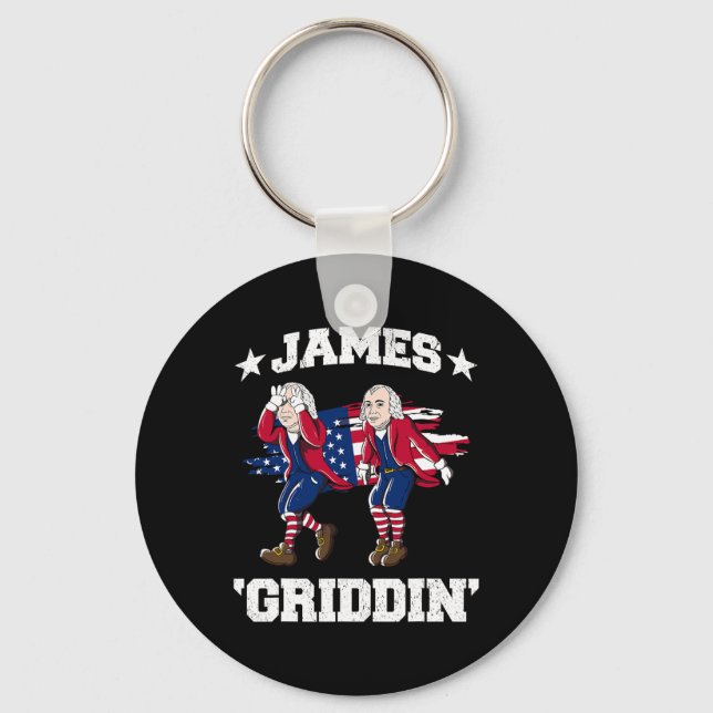 Llavero 4 De Julio James Madison Griddy James Griddin (Anverso)