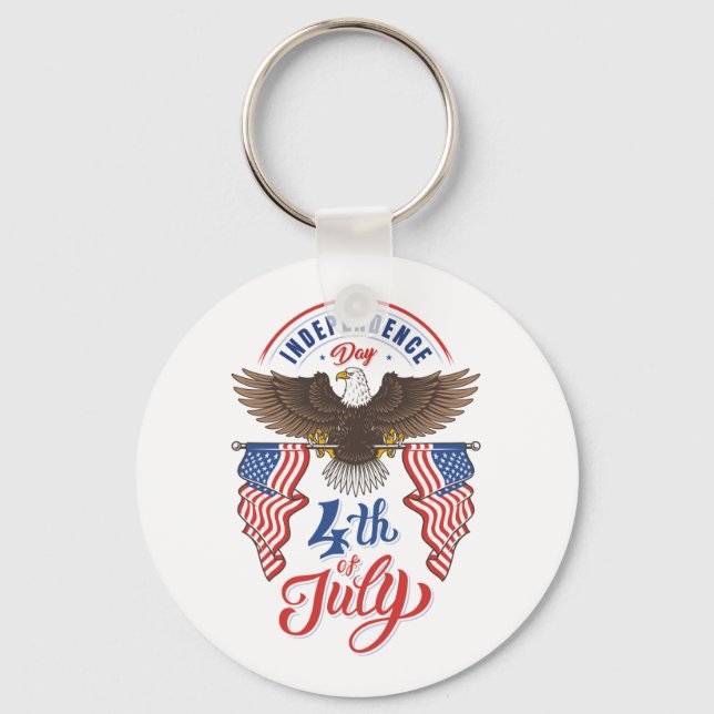 Llavero 4 de julio, Keychain patriótico (Anverso)