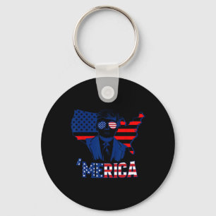Llavero 4 De Julio, Merica Trump, Bandera Estadounidense