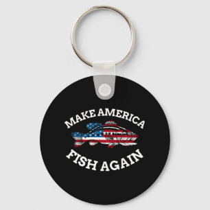 Llavero 4 De Julio Pesca Bandera Americana Haz Que América