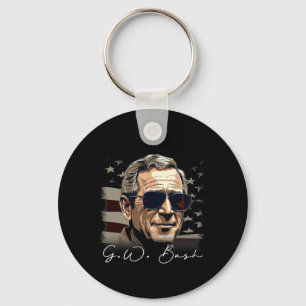 Llavero 4 de julio retrato del presidente George W. Bush P