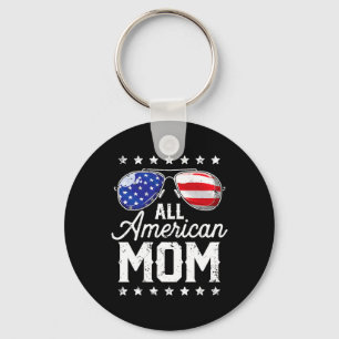 Llavero 4 De Julio Toda La Mamá Americana Sungles Family