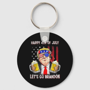 Llavero 4 de julio Vamos Cerveza Brandon Trump Cerveza Ame