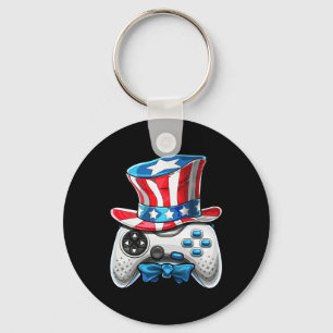 Llavero 4 De Julio Videojuego Bandera Americana Tío Sam Ga