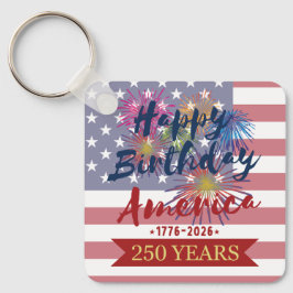 Llavero 4th of July Happy Birthday America USA 250th