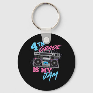 Llavero 4to Grado Es Mi Pasión - Profesor con Boombox Vint