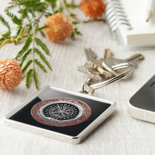 Llavero [500] Vegvisir - Viking Silver Magic Runic Compass