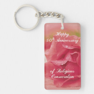 Llavero 50° Aniversario del Rosa de la Consección Religios