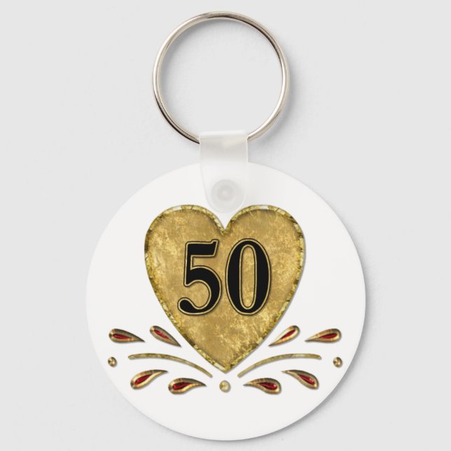 Llavero 50° Aniversario - Oro (Anverso)