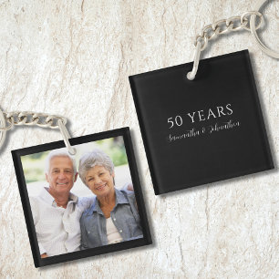 Llavero 50 Años Foto Aniversario de Boda
