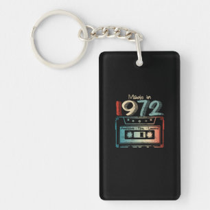 Llavero 50 Birthday Gifts Year Old Made in 1972 Cassette