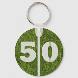 Llavero 50.o Favor de la fiesta de cumpleaños