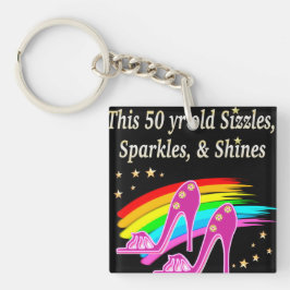 LLAVERO 50 Y GLAMOROSO