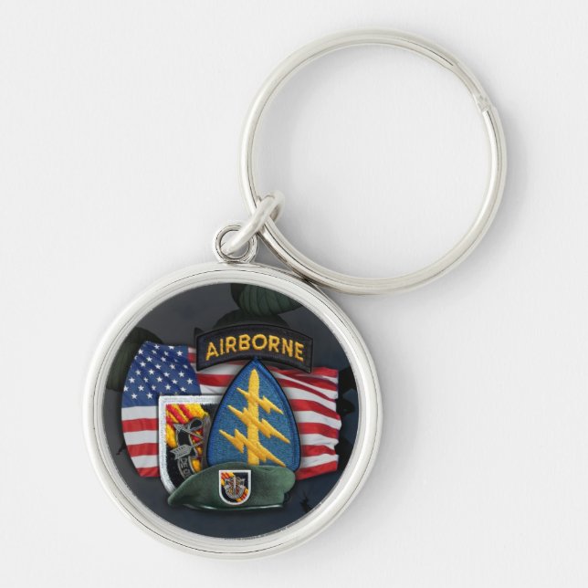 Llavero 5.ª fuerza especial vietnam flash vets Keychain (Frente)