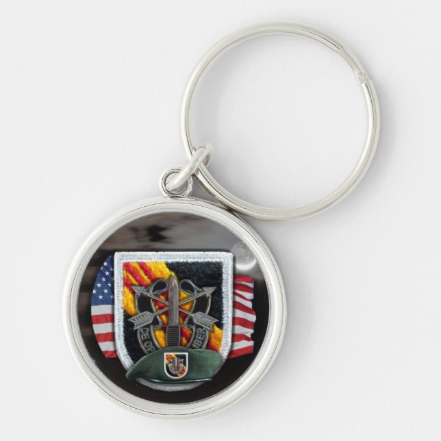 Llavero 5.ª fuerza especial vietnam flash vets Keychain (Frente)