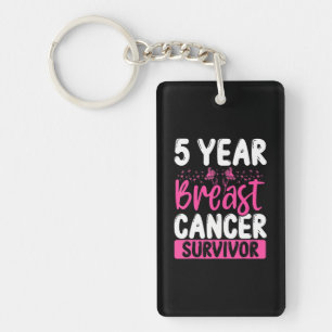 Llavero 5 años Sobreviviente de cáncer de mama Conciencia 