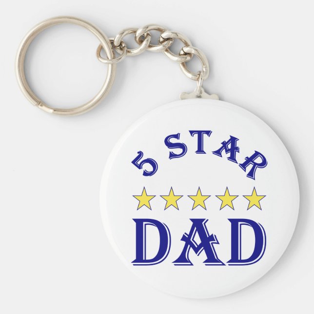 Llavero 5 estrellas papá (Frente)