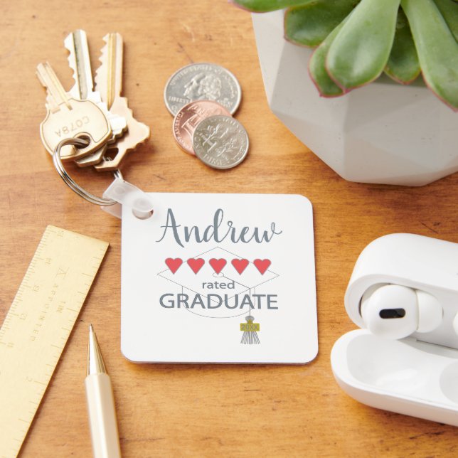 Llavero 5 Graduado De Carácter Cardíaco (Escritorio )