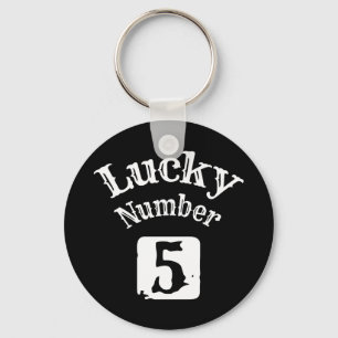 Llavero 5 - Lucky Número 5 Luck