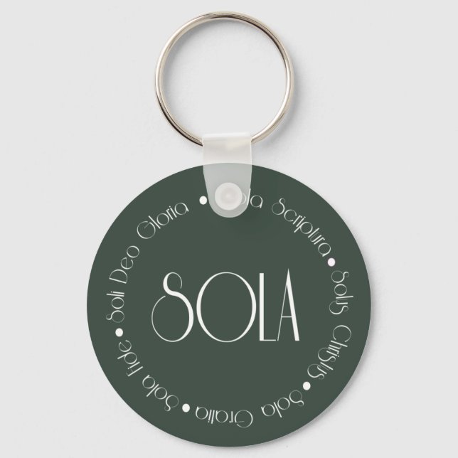 Llavero 5 solas (Anverso)