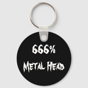 Llavero 666% de cabeza Metalizado
