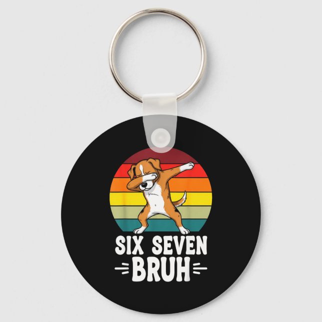Llavero 67 Animals Funny 67 Brainrot Youth Kids Dog 67  (Anverso)