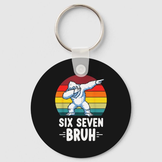 Llavero 67 Animals Funny 67 Brainrot Youth Kids Yeti 67  (Anverso)