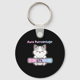 Llavero 67 Aura de Gato Divertida Energía en Seis Siete Me