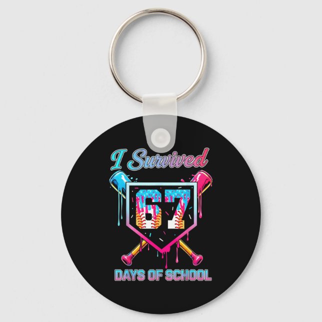 Llavero 67 Baseball Ice Cream Drip Six Seven Meme Teachers (Anverso)