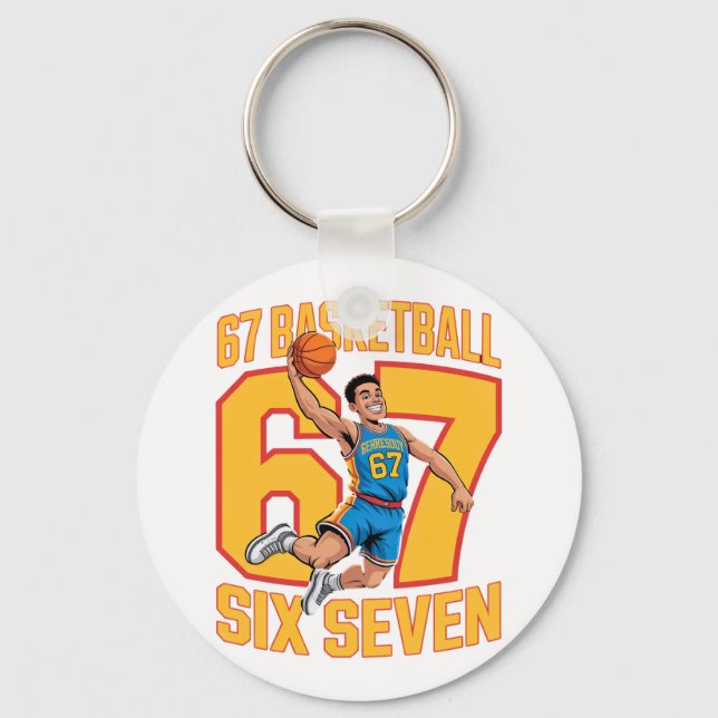 Llavero 67 Basketball Six Seven Meme (Anverso)