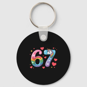 Llavero 67 Camiseta Número Meme Divertido Seis Siete 6 7 