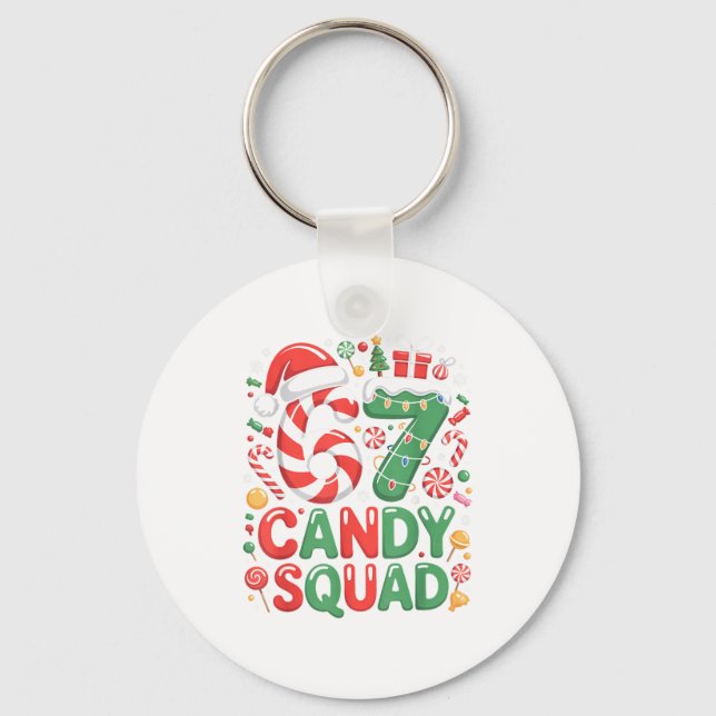 Llavero 67 Candy Squad Christmas Brainrot Funny Xmas Light (Anverso)